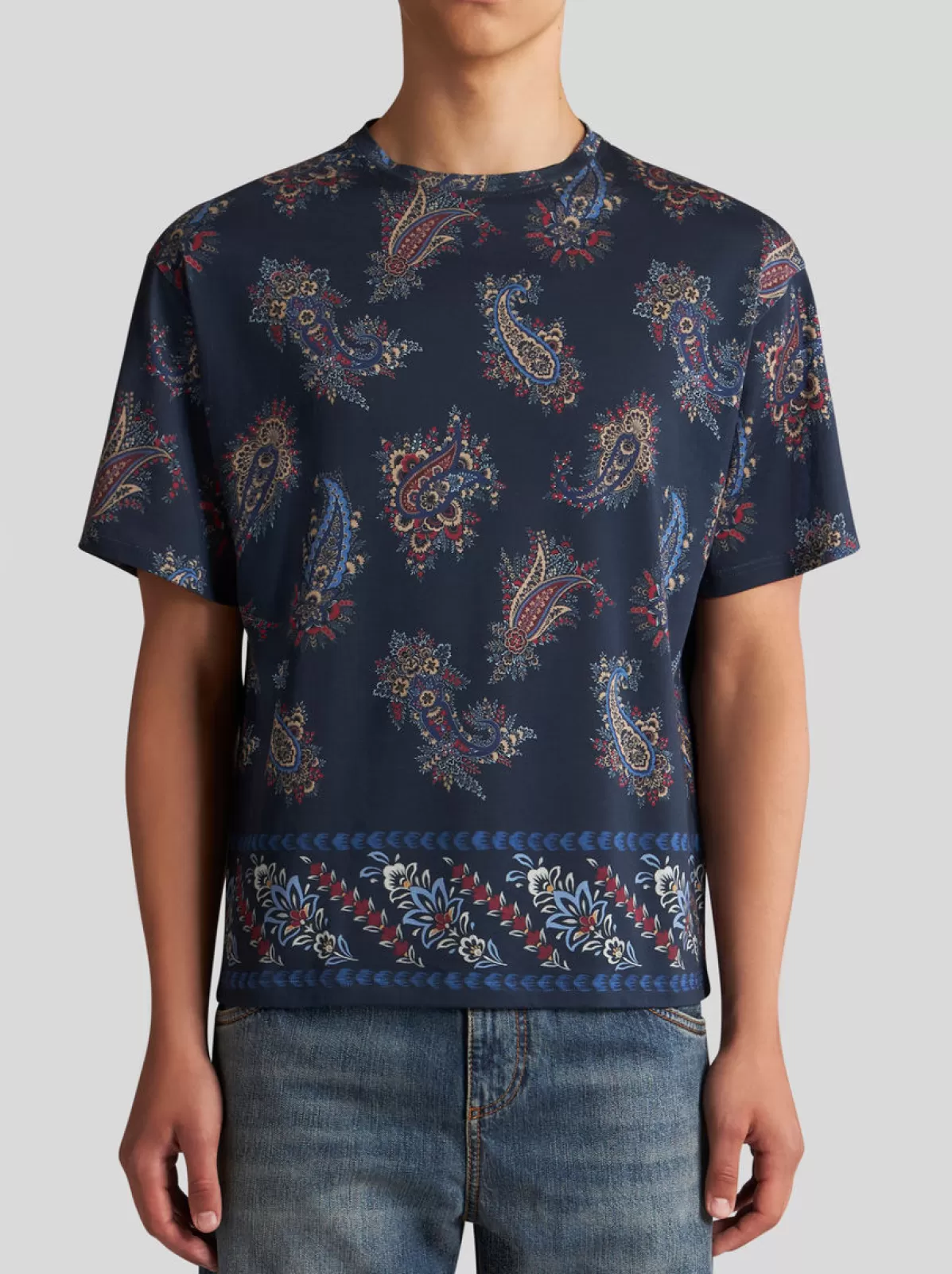 Uomo Etro T-SHIRT CON STAMPA PAISLEY |