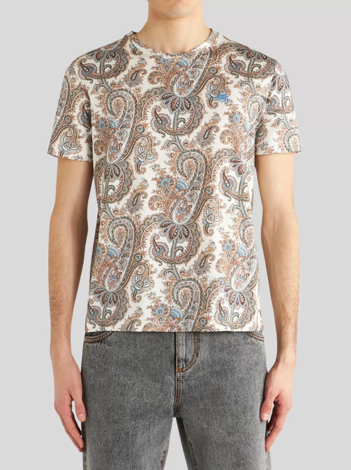 Uomo Etro T-shirt In Cotone Paisley | Uomo | |