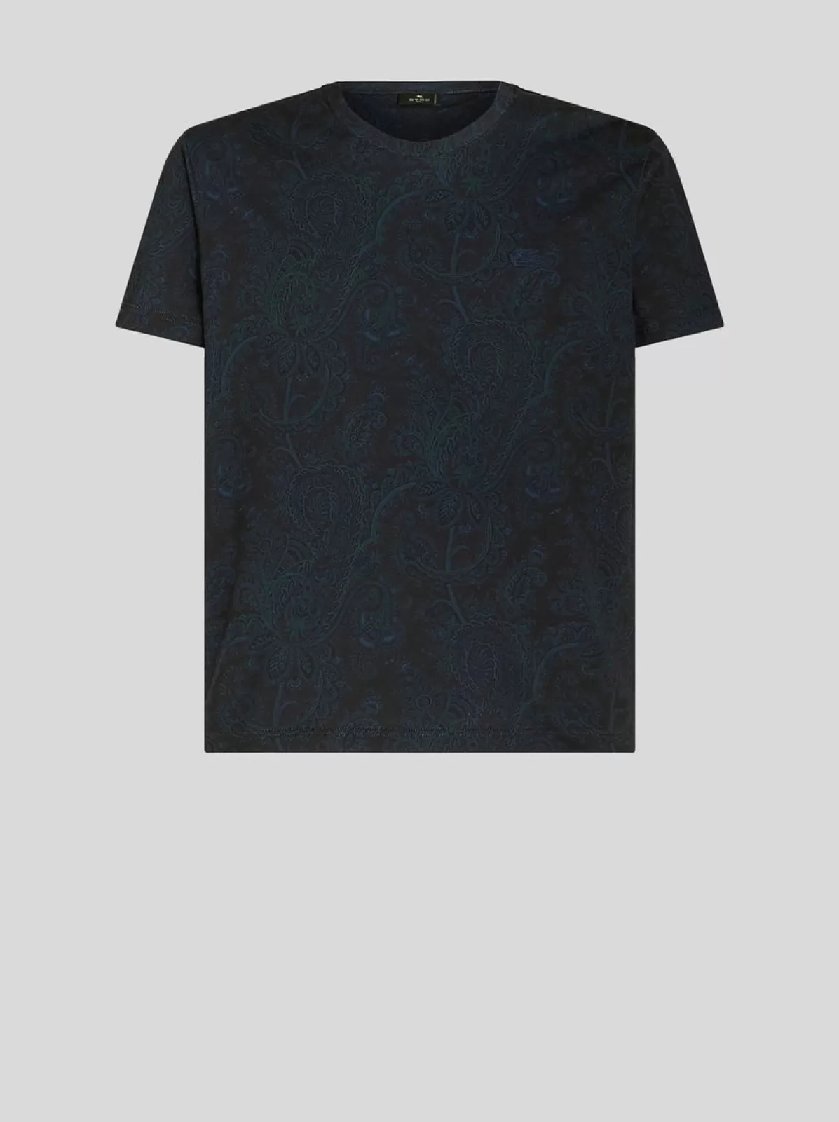 Uomo Etro T-shirt In Cotone Paisley | Uomo | Blu |