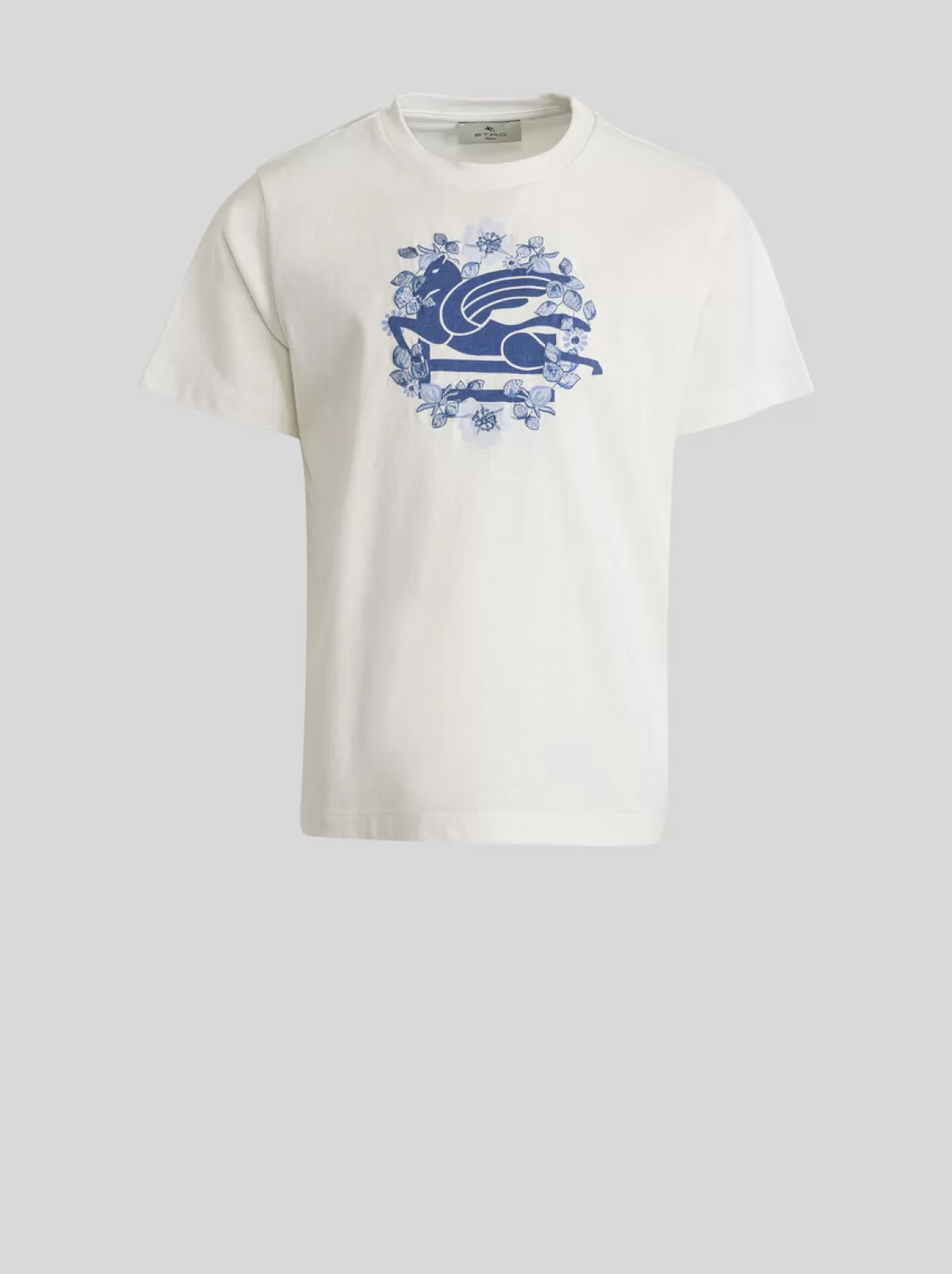 Bambino Etro T-SHIRTS CON GHIRLANDA FLOREALE RICAMATA E PEGASO PER BAMBINI |