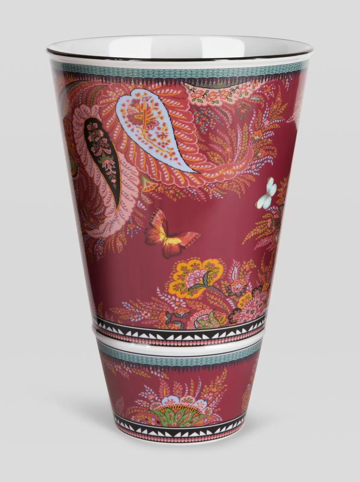 Etro VASO IN PORCELLANA PAISLEY FLOREALE |